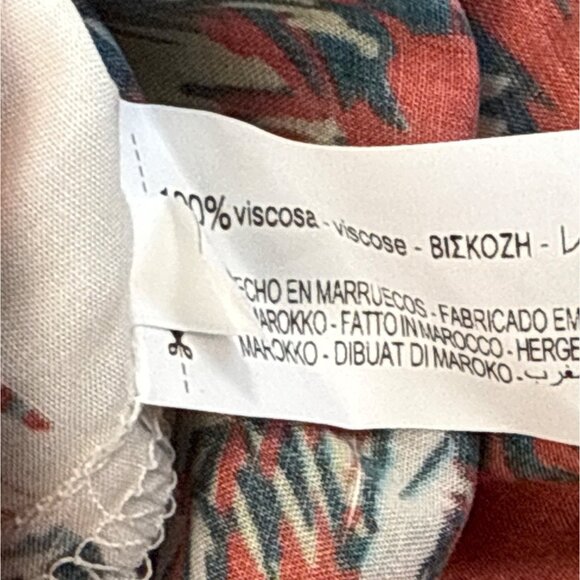 Bershka Men's Multicolor Tropical Hawaiian Shirt & Shorts Set Size XL - New - Picture 12 of 14